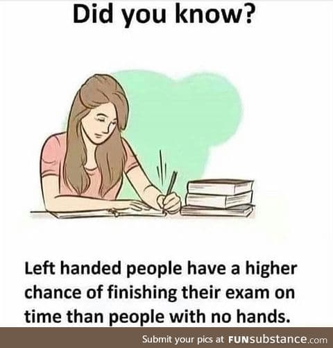 Benefits of being left-handed