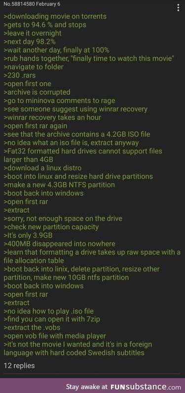 Anon downloads a movie