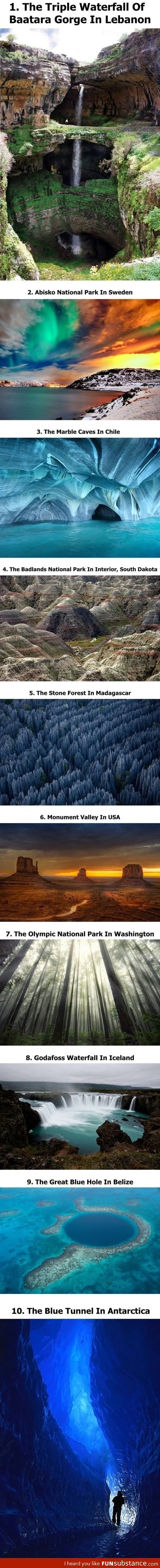 10 Beautiful Places