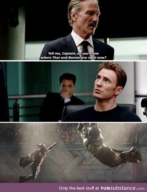 What Thor and Hulk were doing during Civil War