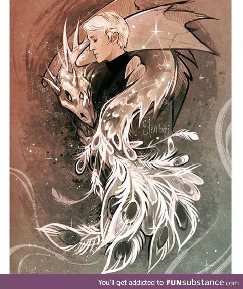 Beautiful Draco Malloy fan art by Elentori