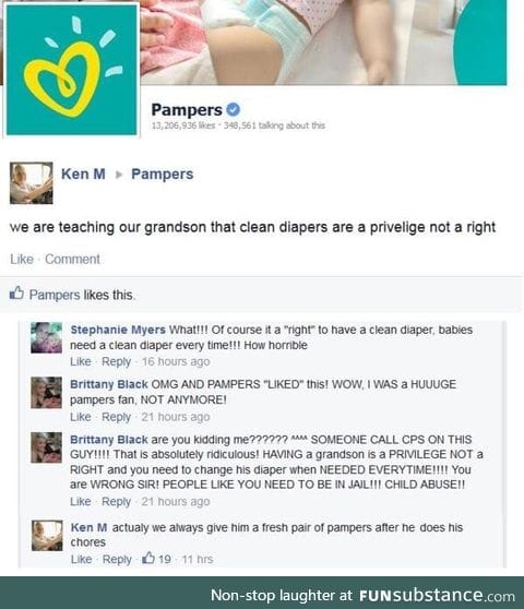 Ken M on diapers