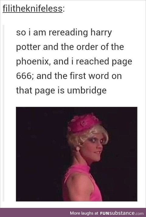 (Reloaded sans watermark) Umbridge: pink, kittens, TORTURE, china plates...