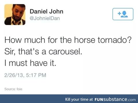 I want a horse carousel