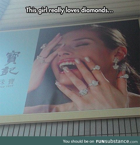 I freaking love diamonds