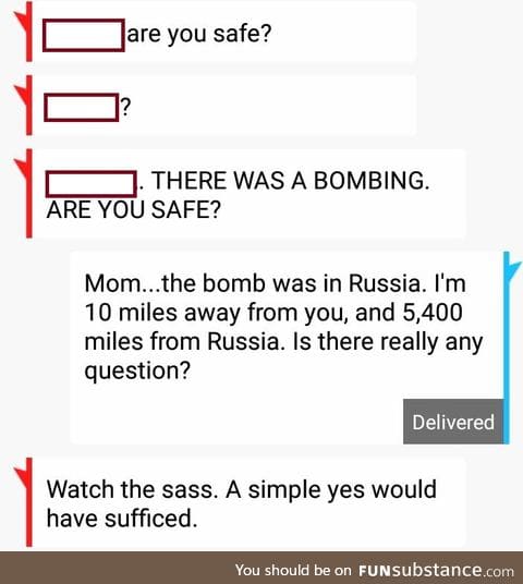 THERE WAS A BOMBING