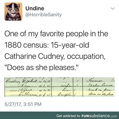 Catharine seems fun