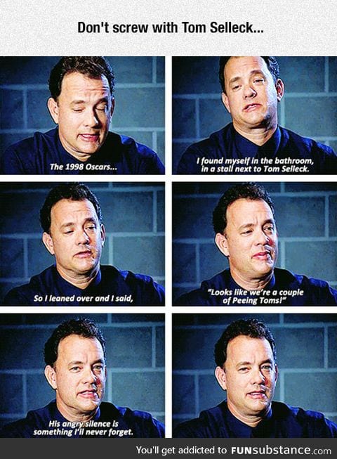 Tom hanks confessing his deepest secret