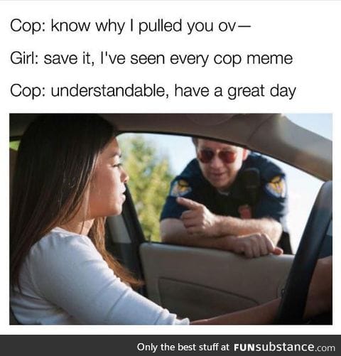 Well that's the last cop meme ever