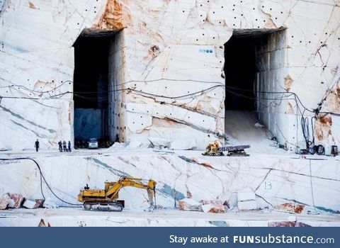 Marble quarry in Greece