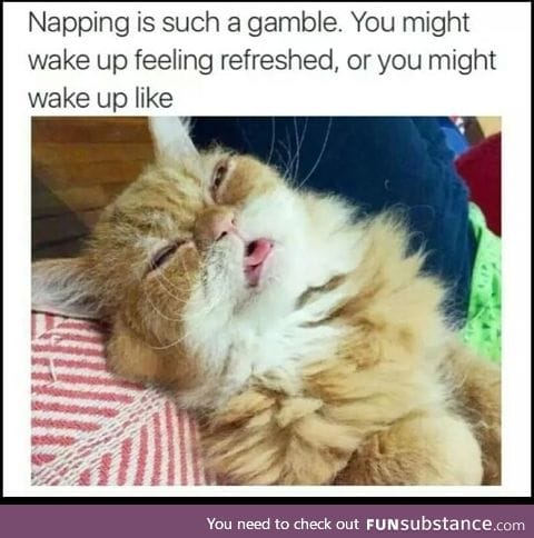 Sleeping is a gamble