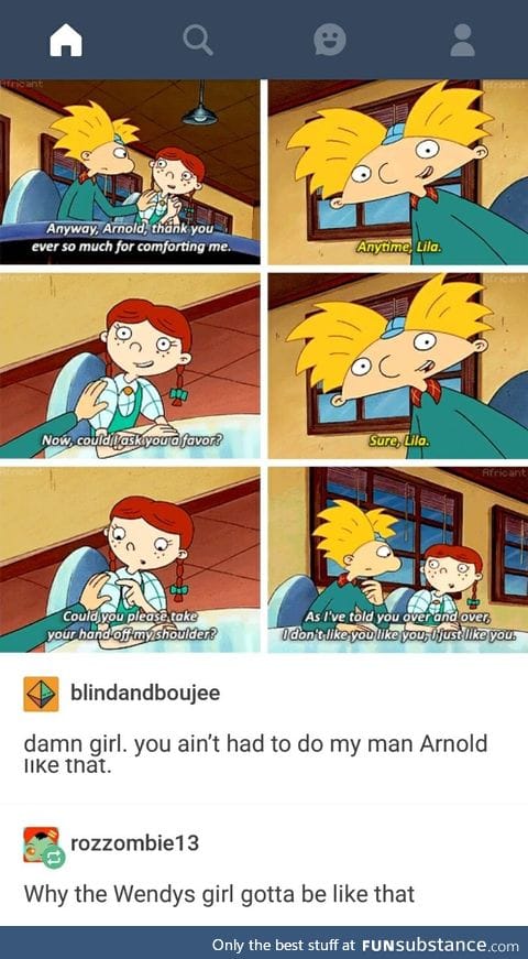 Arnold gets roasted by Lila