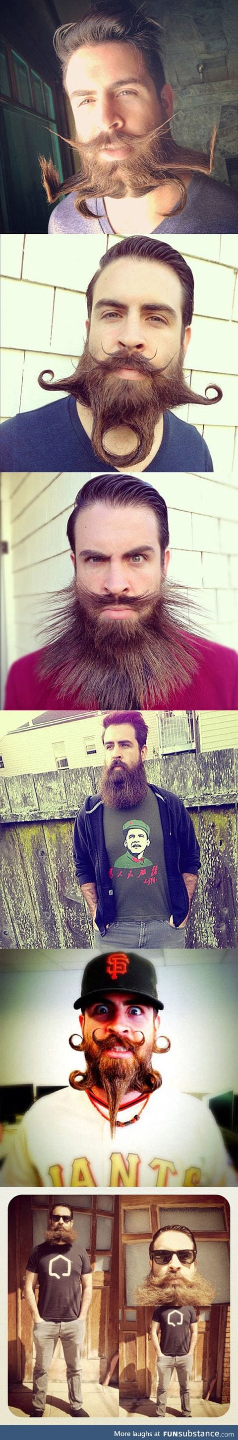 Who knew you could do all this with a beard?