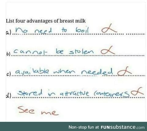 Advantages of breast milk