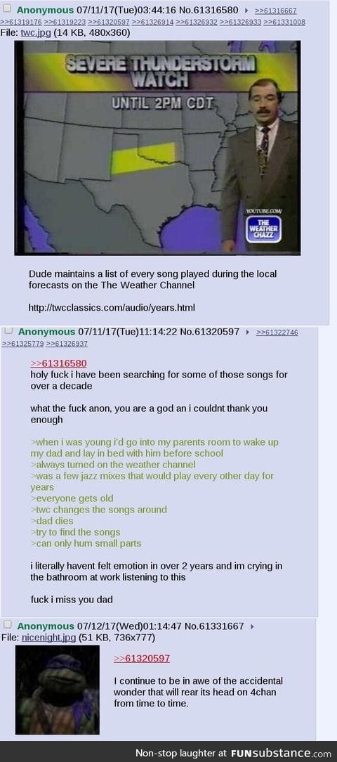 Anon has a heartfelt moment