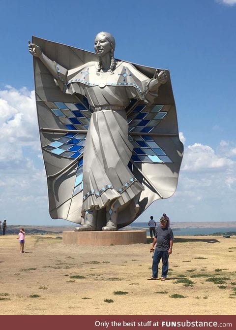 New 50ft statue "Dignity" that just went up in South Dakota