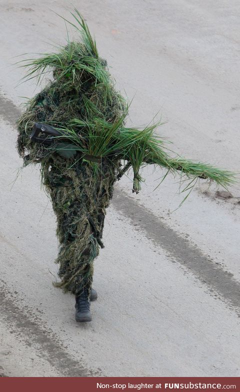 Sniper's ghillie suit