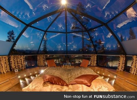 Inside a Glass Igloo