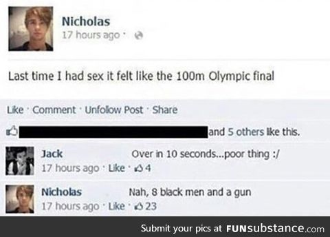 Sex like 100m Olympic