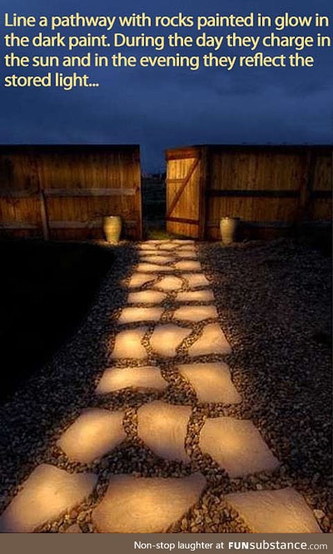 How to easily make a glow in the dark pathway