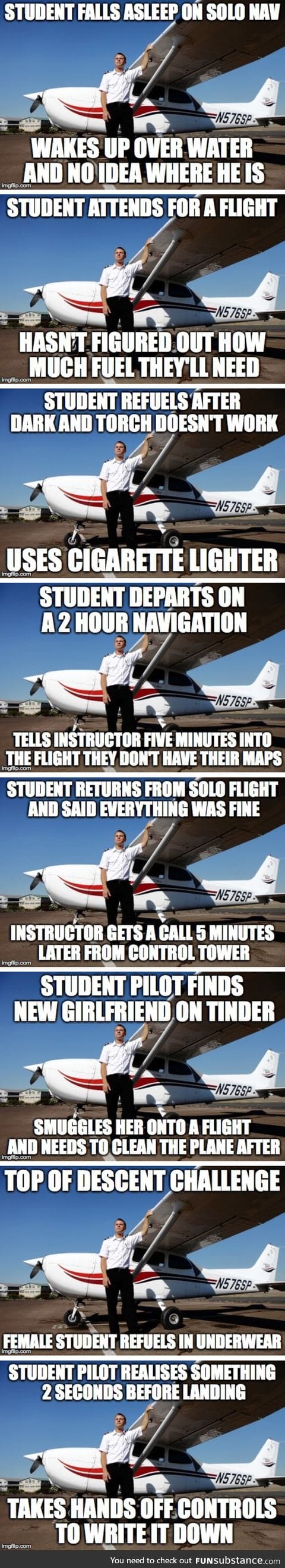 Flight instructor stories