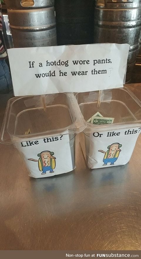 This pizza place has the best tip jars