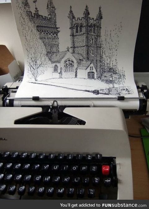 Magnificent typewriter art