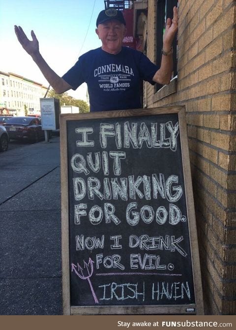 Outside a pub