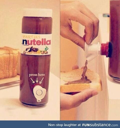 My life is complete: Nutella for parties