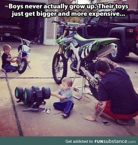 Boys never grow up