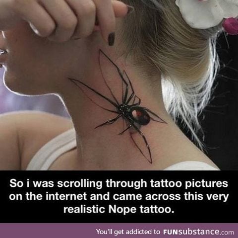 Most convincing spider tattoo ever