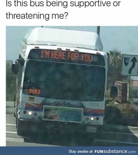 Clingy bus