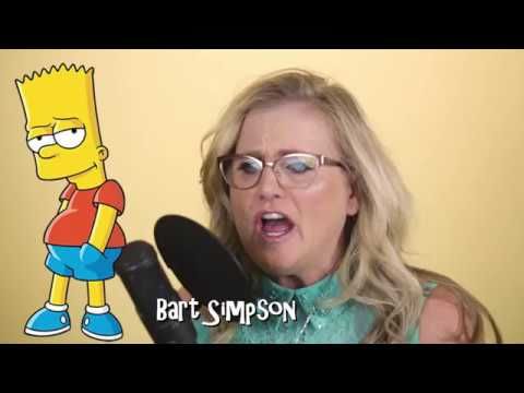 Nancy Cartwright does her 7 Simpsons characters in under 40 seconds