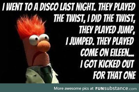 So I went to a disco