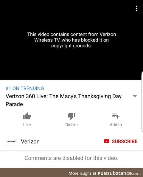 Nice job Verizon!