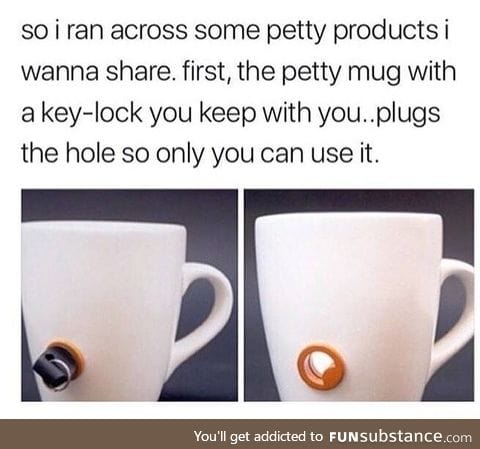 Mug with a lock