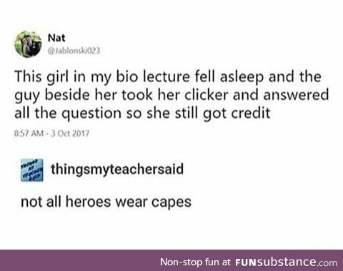 Boy is a hero