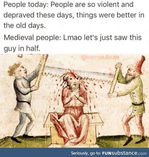 People today vs Medieval people