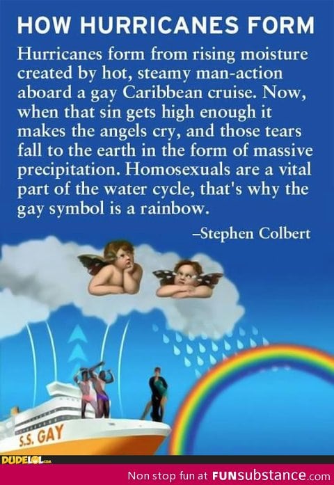 Stephen colbert on the formation of hurricanes