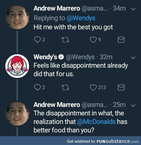 Wendy's met her match