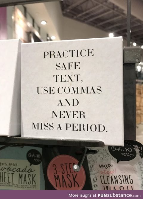 Always practice safe text