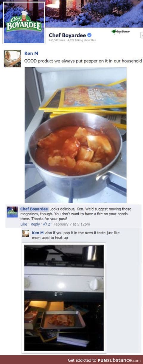 Ken M on cooking