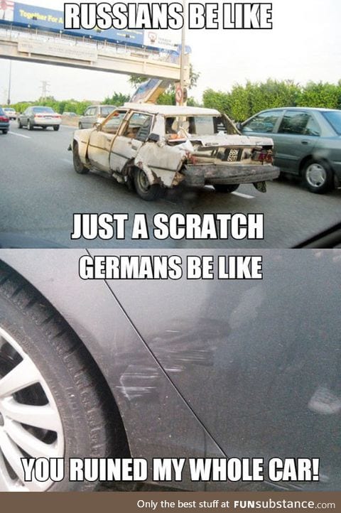 Russians and germans