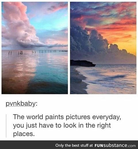 We live in a beautiful world