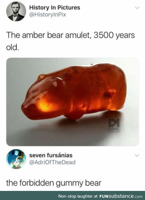 3500 year old gummy bear