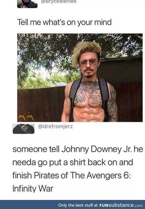 Love child of Robert Downey Jr and Johnny Depp