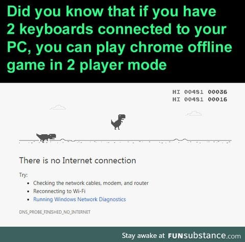 Chrome offline game (2 players)