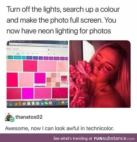 Cool lighting tip