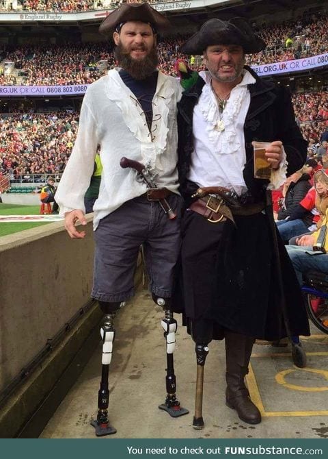 Couple of spectators at the Army V Navy rugby match at Twickenham