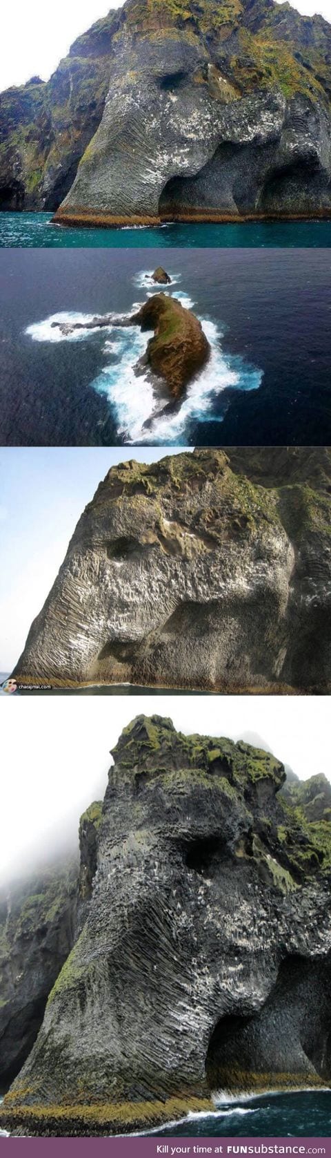 Elephant rock, iceland